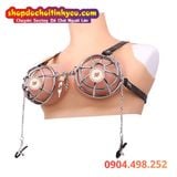  Áo Khóa Ngực SM Chất Liệu Thép Không Gỉ Khống Chế Bạn Tình 