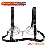 Áo Khóa Ngực SM Chất Liệu Thép Không Gỉ Khống Chế Bạn Tình 