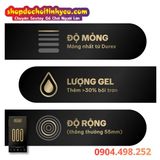  Bao Cao Su Durex 001 Siêu Mỏng Nhiều Gel Tăng Cảm Xúc Tối Đa 