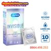 Bao Cao Su Durex Invisible Extra Thing Extra Lubricated