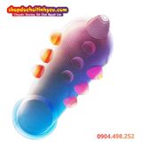  Bao Cao Su Ngọc Rồng Đính 9 Hạt Bi Nổi To Ma Sát Kích Thích 