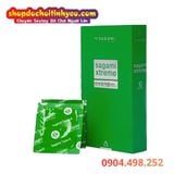  Bao Cao Su Sagami Green Thiết Kế Siêu Mỏng Có Gai Gân Nổi 
