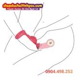  Bao Đeo Ngón Tay Hoa Hồng Rung Kép Thiết Kế Dương Vật Giả 