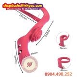  Bao Đeo Ngón Tay Hoa Hồng Rung Kép Thiết Kế Dương Vật Giả 