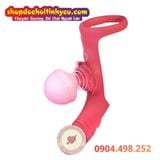  Bao Đeo Ngón Tay Hoa Hồng Rung Kép Thiết Kế Dương Vật Giả 