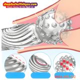  Bao Đeo Ngón Tay Thiết Kế Nhiều Hạt Nổi Lớn Kích Thích Âm Đạo 