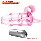  Bao Đôn Dương Vật Dạng Lưới Có Rung Đa Tần Số SWEET CAGE 