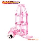  Bao Đôn Dương Vật Dạng Lưới Có Rung Đa Tần Số SWEET CAGE 