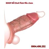  Bao Đôn Dương Vật Hở Đầu Gân Nổi To Kèm Vòng Khóa Tinh Hoàn 
