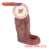  Bao Đôn Dương Vật Hở Đầu Gân Nổi To Kèm Vòng Khóa Tinh Hoàn 