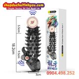  Bao Đôn Dương Vật Nhiều Gai Có Rung Siêu Phê DRAGON TEETH 