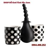  Bình Xịt Nước Thụt Rửa Hậu Môn Có Chuỗi Hạt Bi Nổi Kích Thích 