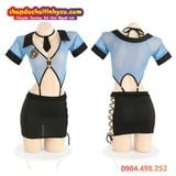  Bộ Đồ Bó Sát Body Cosplay Cô Cảnh Sát Nóng Bỏng Trong Cơ Quan 