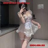  Bộ Váy Xuyên Thấu Nhập Vai Hầu Gái Khoe Lưng Trần Gợi Cảm 