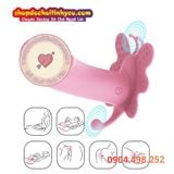 Bướm rung sextoy đeo mặc âm đạo hậu môn điều khiển từ xa 