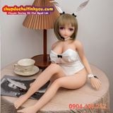  Búp bê tình dục anime hoạt hình nhỏ vú thạch mặc cosplay thỏ 