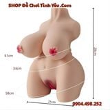  Búp Bê Tình Dục Bán Thân 4 Trong 1 Có Cặp Ngực Khủng Nở Hoa 