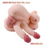  Búp Bê Tình Dục Bán Thân Bisexual Vú To Có 2 Dương Vật Khủng 
