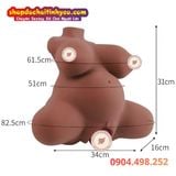  Búp Bê Tình Dục Bán Thân Mang Thai Thiết Kế 4 Lỗ Lòi Tử Cung 