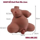  Búp Bê Tình Dục Bán Thân Mang Thai Thiết Kế 4 Lỗ Lòi Tử Cung 
