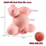 Búp Bê Tình Dục Bán Thân Mang Thai Thiết Kế 4 Lỗ Lòi Tử Cung 