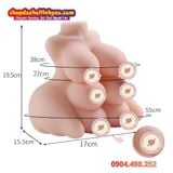  Búp Bê Tình Dục Bán Thân Mini Thiết Kế Táo Bạo Bò Sữa 6 Vú 