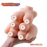  Búp Bê Tình Dục Bán Thân Mini Thiết Kế Táo Bạo Bò Sữa 6 Vú 