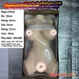  Búp bê tình dục bán thân ngực giọt nước eo thon trắng hồng 