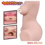  Búp bê tình dục bán thân ngực nhỏ phẳng vú lép đáng yêu 