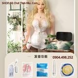 Búp Bê Tình Dục Bơm Hơi Gấp Gọn Cô Gái Quyến Rũ Miệng Khép 