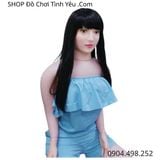  Búp Bê Tình Dục Bơm Hơi Gấp Gọn Có Lông Mu Dáng Ngồi Mời Gọi 