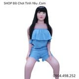  Búp Bê Tình Dục Bơm Hơi Gấp Gọn Có Lông Mu Dáng Ngồi Mời Gọi 