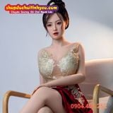  Búp Bê Tình Dục Cao Cấp Ái Nữ Cám Dỗ Trong Váy Thêu Hoa Vàng 