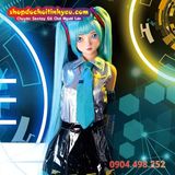  Búp bê tình dục Hatsune Miku Nhật Bản tóc dài màu xanh ngọc 