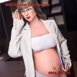  Búp Bê Tình Dục Silicon Cao Cấp Cô Thư Ký Mang Thai Nóng Bỏng 
