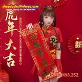  Búp bê tình dục Trung Quốc truyền thống xường xám ngắn màu đỏ 