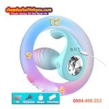  Buttplug Rung Kép Dạng Vân Xoắn Kèm Đầu Phụ Điều Khiển Từ Xa 