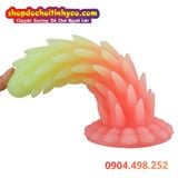  Buttplug Silicone Nhét Lỗ Nhị Có Gai Màu Dạ Quang Phát Sáng 