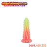 Buttplug Silicone Nhét Lỗ Nhị Có Gai Màu Dạ Quang Phát Sáng
