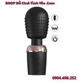  Chày Rung 2 Đầu Có Hạt Nổi Kích Thích Kèm Chế Độ Thụt Sâu 