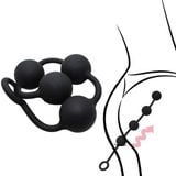  Chuỗi Bi Silicone Co Giãn Nhét Hậu Môn Thủ Dâm Cho Nam Nữ 