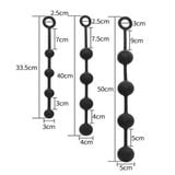  Chuỗi Bi Silicone Co Giãn Nhét Hậu Môn Thủ Dâm Cho Nam Nữ 