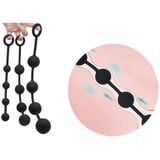  Chuỗi Bi Silicone Co Giãn Nhét Hậu Môn Thủ Dâm Cho Nam Nữ 