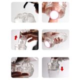  Cốc Âm Đạo Hậu Môn Thiết Kế 2 Đầu Trong Suốt Tự Sướng Cho Nam 