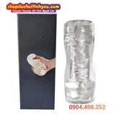  Cốc Âm Đạo Hậu Môn Thiết Kế 2 Đầu Trong Suốt Tự Sướng Cho Nam 