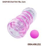  Cốc Thủ Dâm Cầm Tay Trong Suốt Hút Chặt Xoay Vặn Kích Thích 