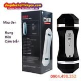  Cốc thủ dâm 2 đầu miệng âm đạo cảm biến rung động hít tường 