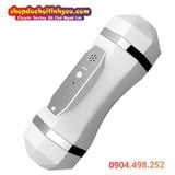  Cốc thủ dâm 2 đầu miệng âm đạo cảm biến rung động hít tường 
