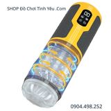  Cốc Thủ Dâm Tự Động Trong Suốt Rung Xoay Co Giãn Kích Thích 