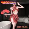 Cosplay vũ công mê múa có màn che mặt xuyên thấu gợi cảm